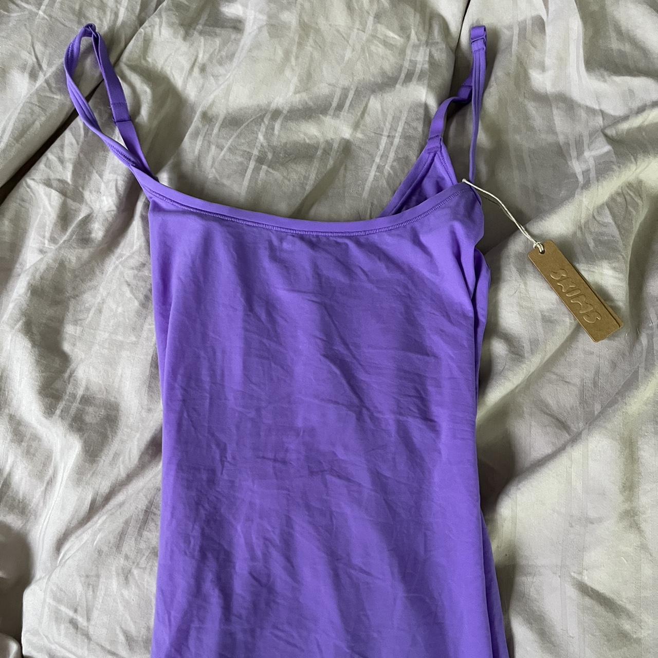 skims purple dress brand new size xs not 100%... - Depop