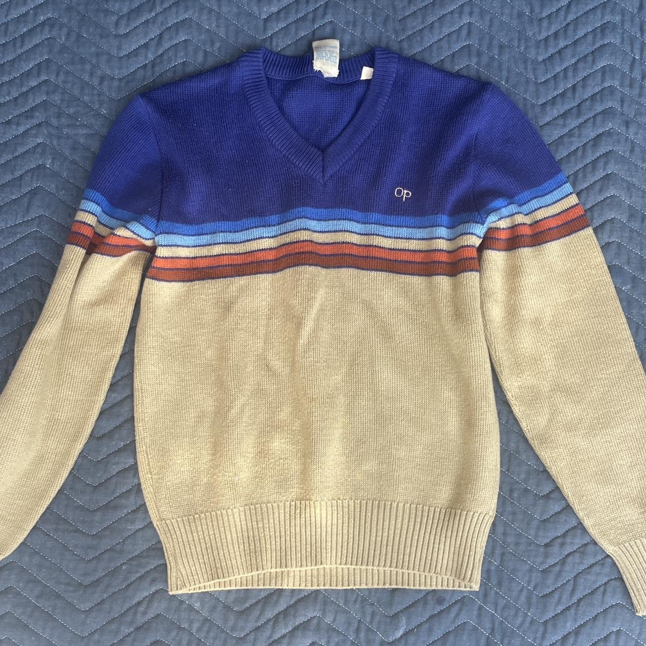 Vintage striped sweater vintage stripes 70s Size... Depop