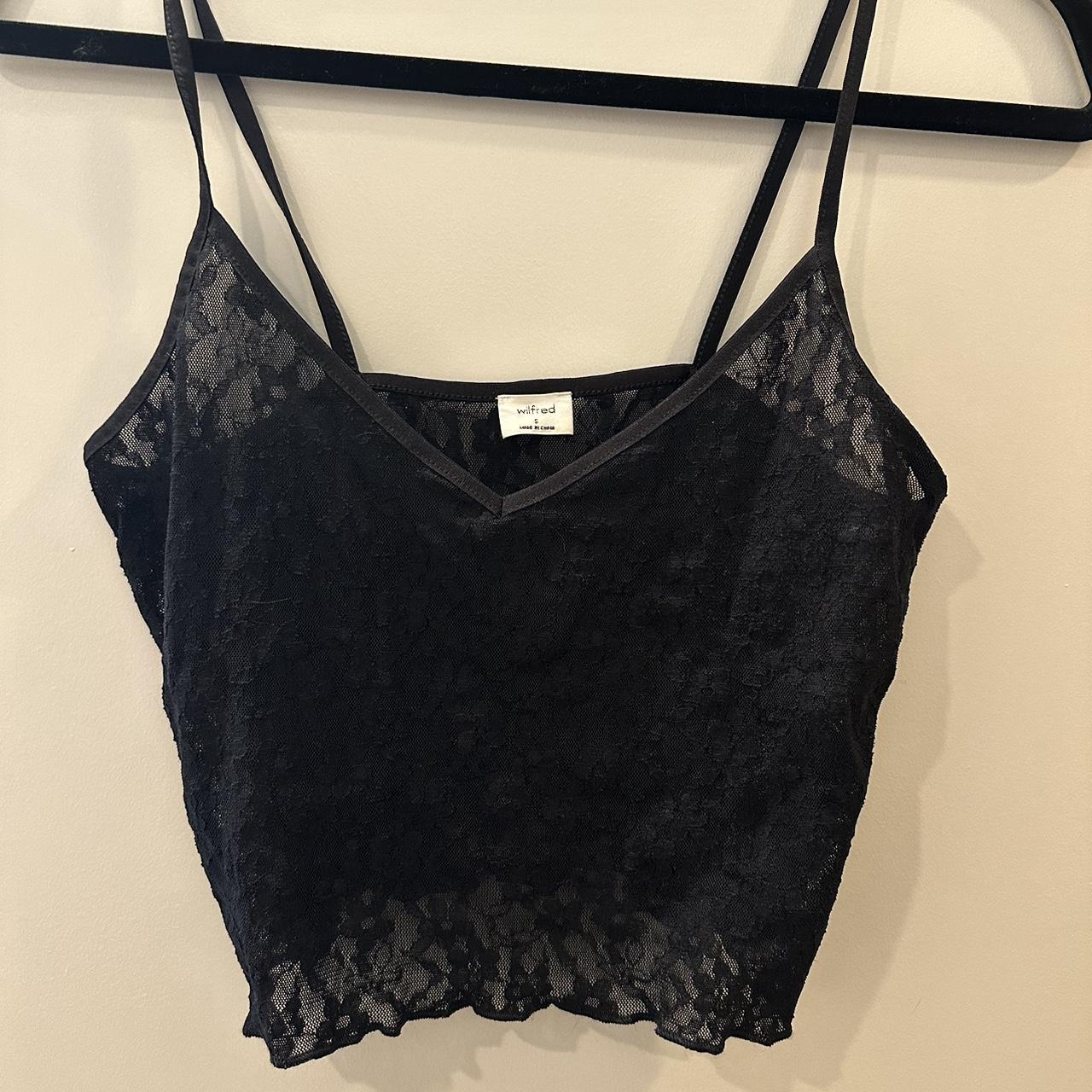 ARITZIA WILFRED LACE TOP - work once - in great... - Depop