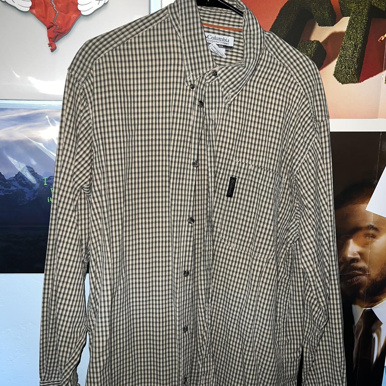 Columbia flannel/over shirt, Size large fits