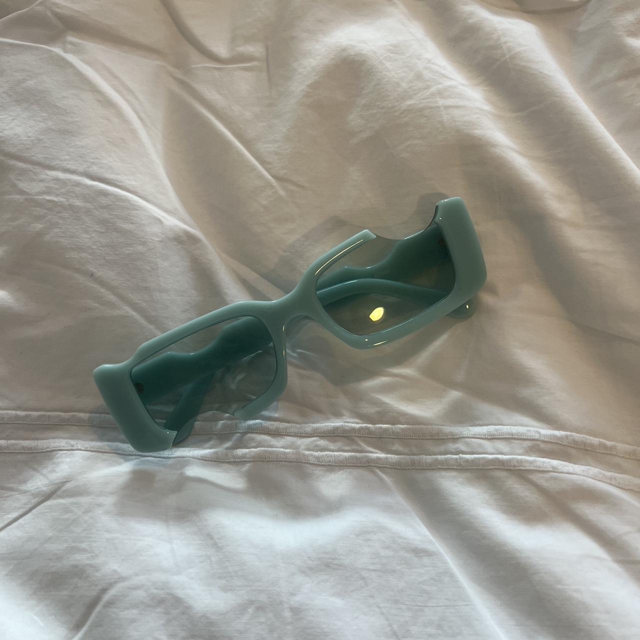 Black cut out sunglasses. Look like Off-White - Depop