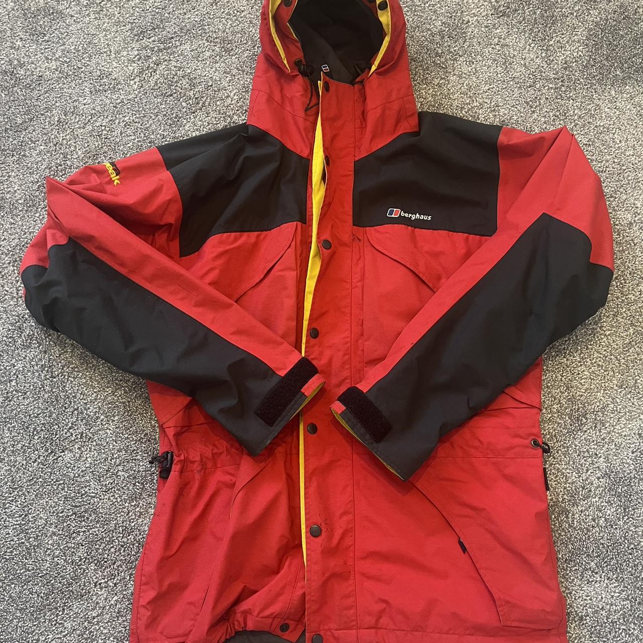Berghaus Men's Red and Yellow Jacket Depop