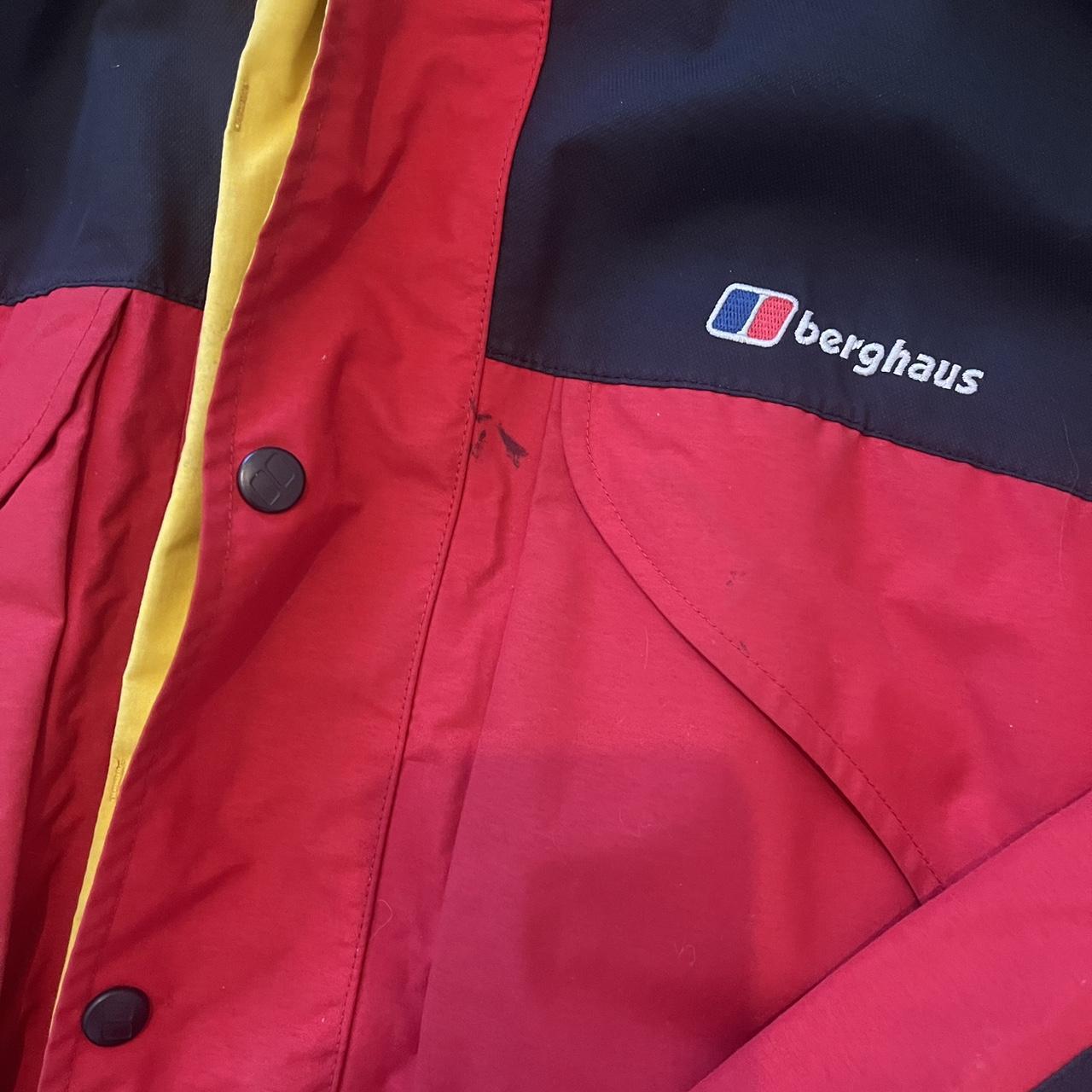 Berghaus Men's Red and Yellow Jacket Depop