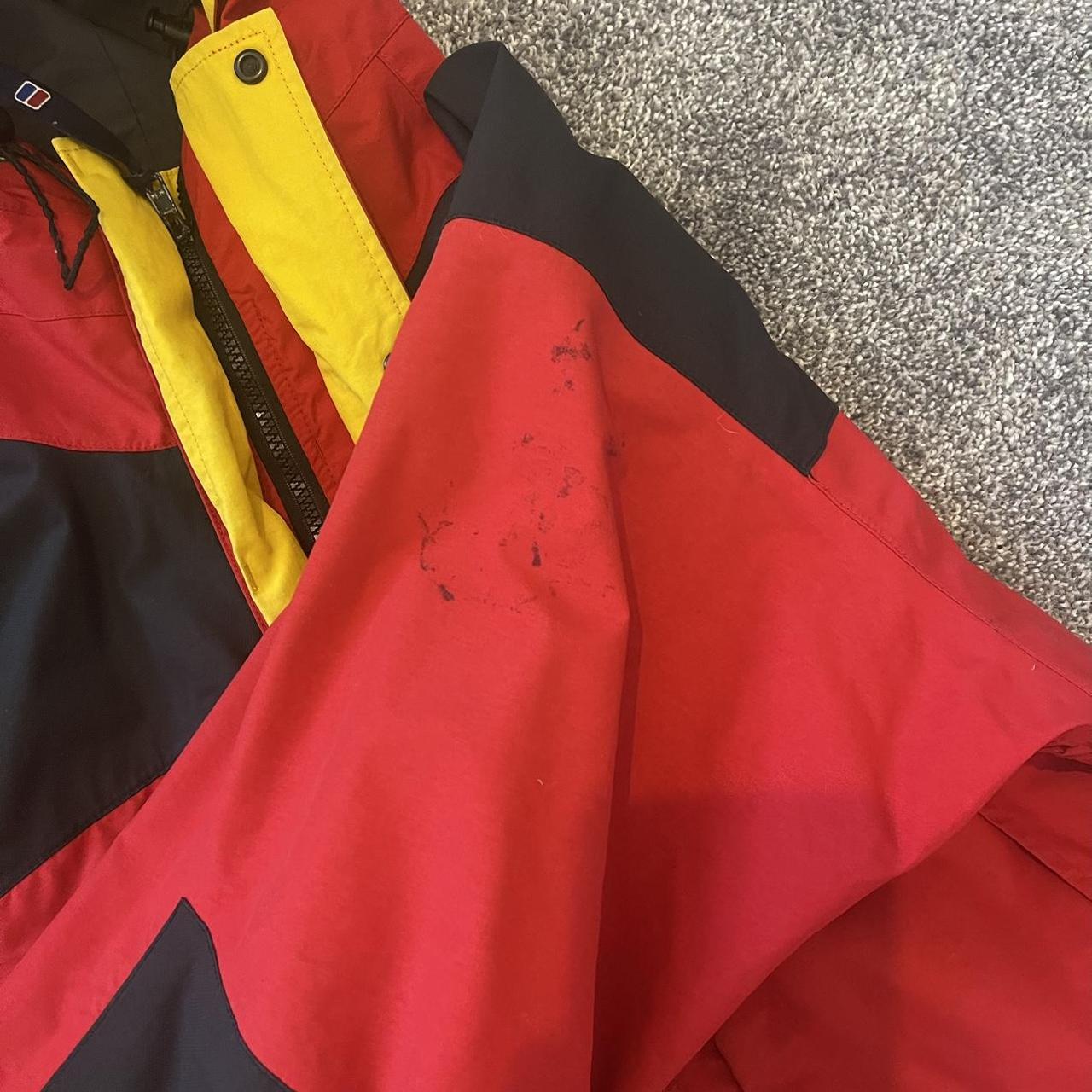 Berghaus Men's Red and Yellow Jacket Depop