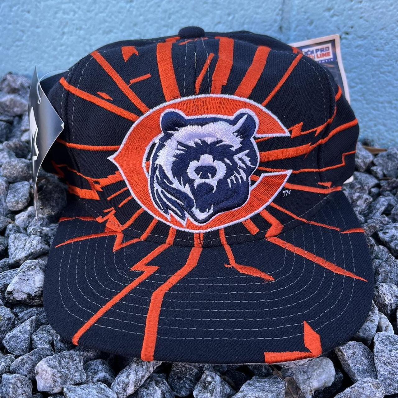 Vintage 90s Chicago Bears Collision Snapback Hat Cap... - Depop