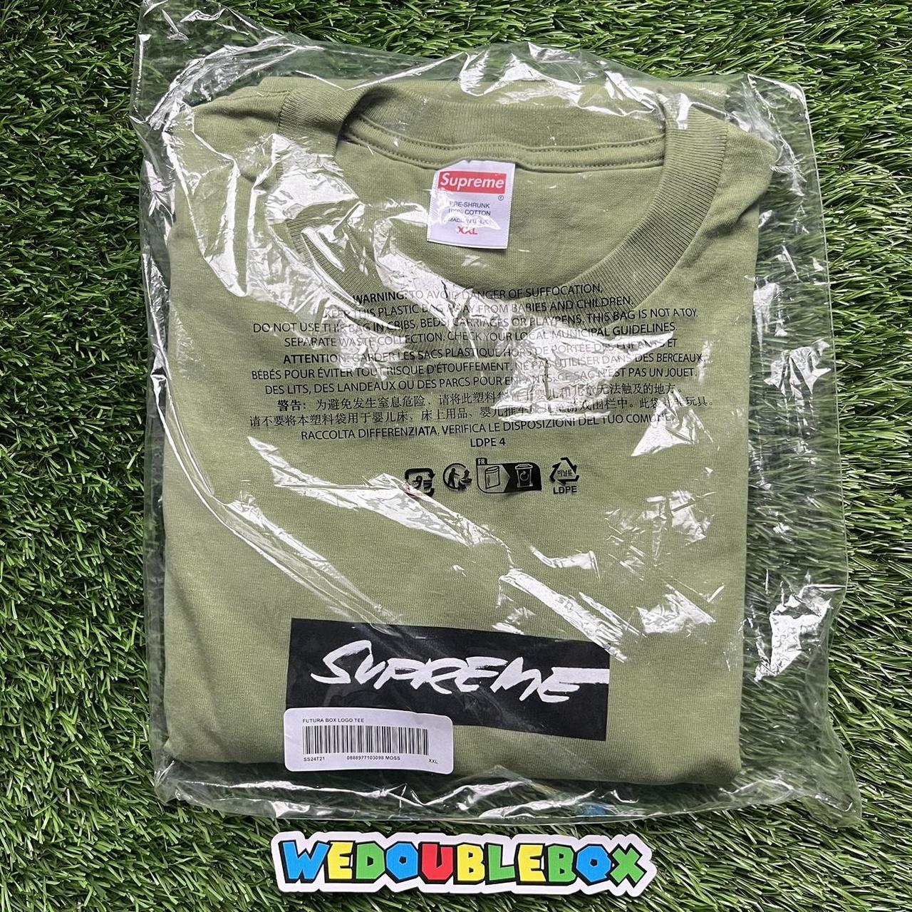 supreme futura box logo tee shirt colorway—... - Depop