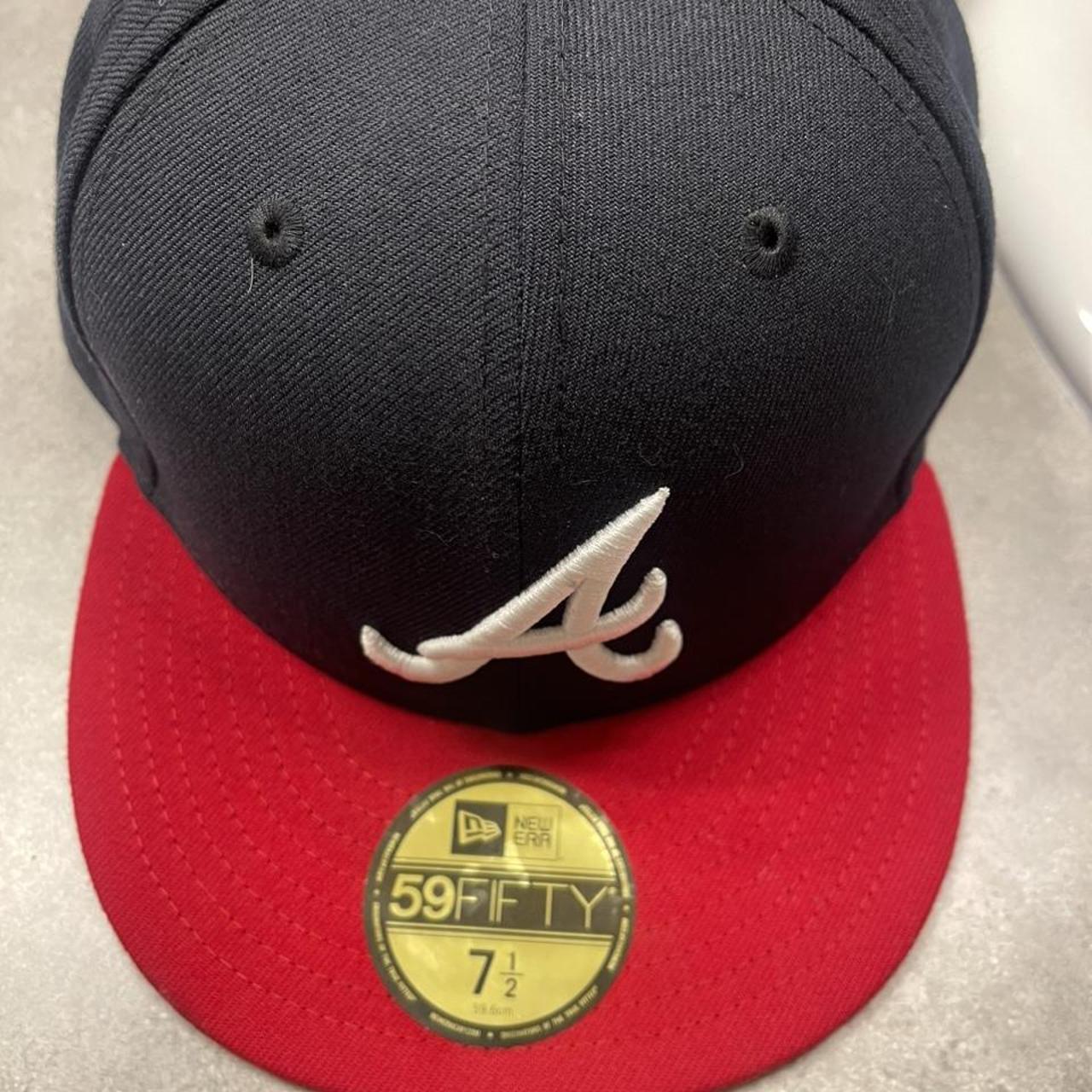 Atlanta Braves New Era 59FIFTY Fitted Hat Size: - Depop