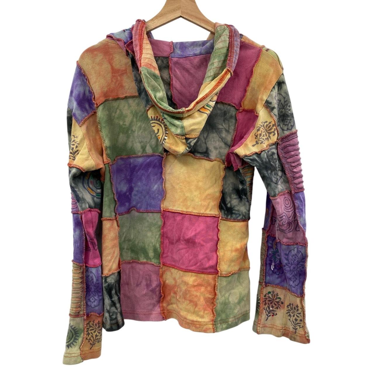 Women's Jacket - Multi - M – Y2K funky patchwork … - image 5