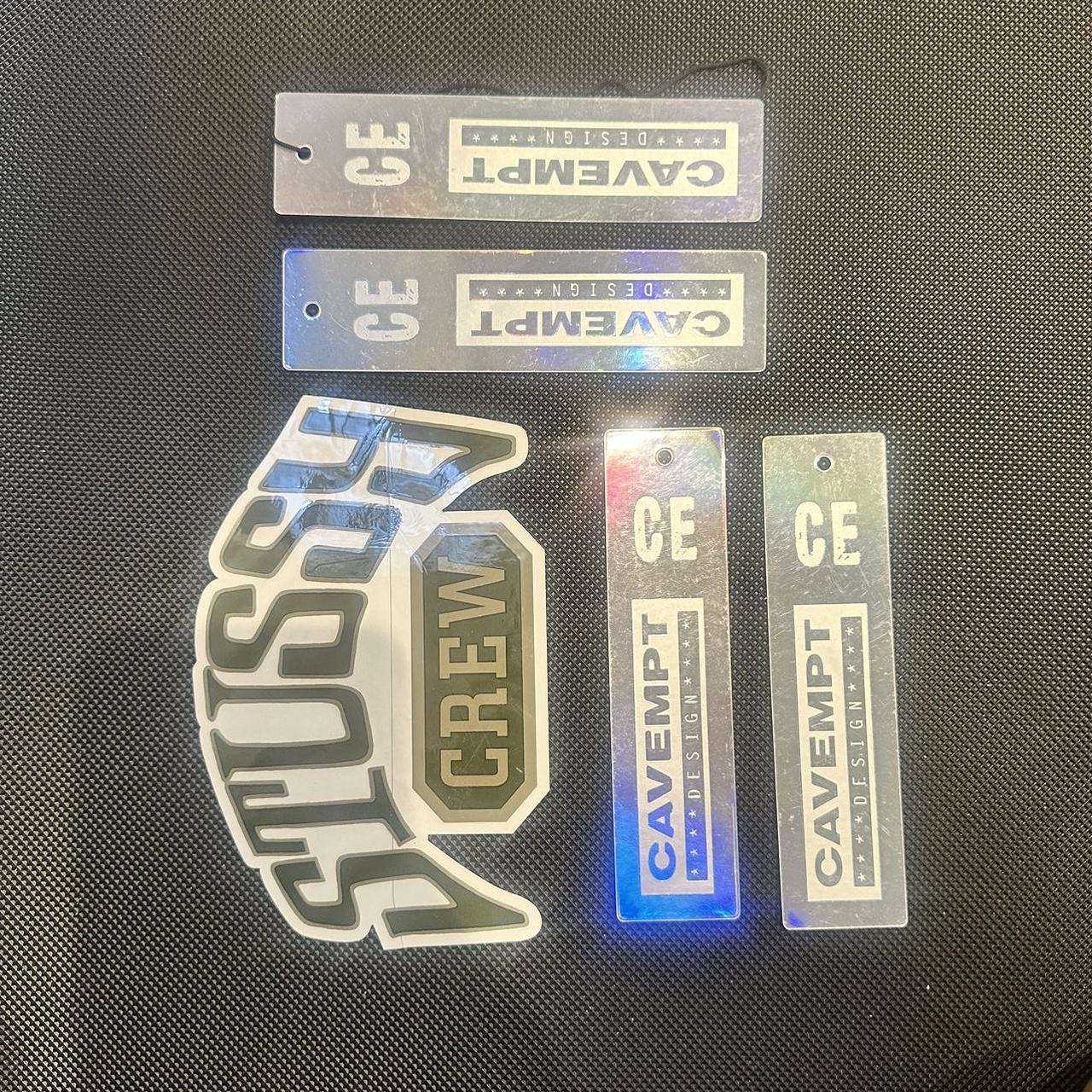 Stussy sticker 4 Cav empt stickers stussy Depop