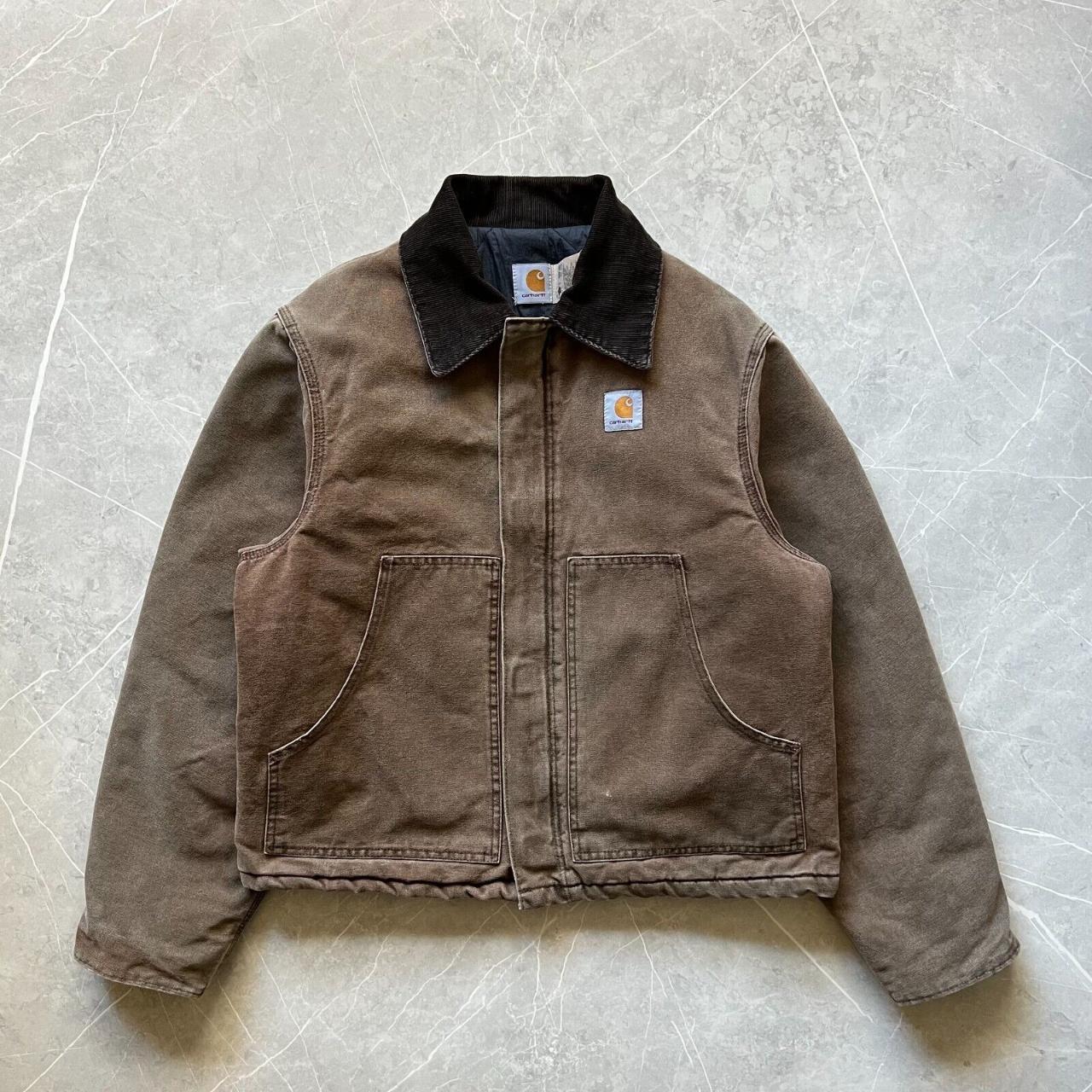 VTG CARHARTT J22 ARCTIC JACKET FADED BROWN LARGE... - Depop