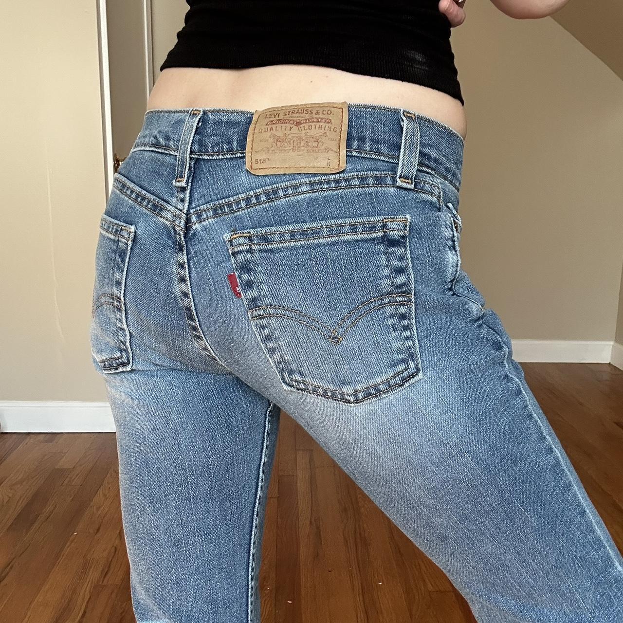 Vintage y2k Levi’s 518s super low boot cut... - Depop