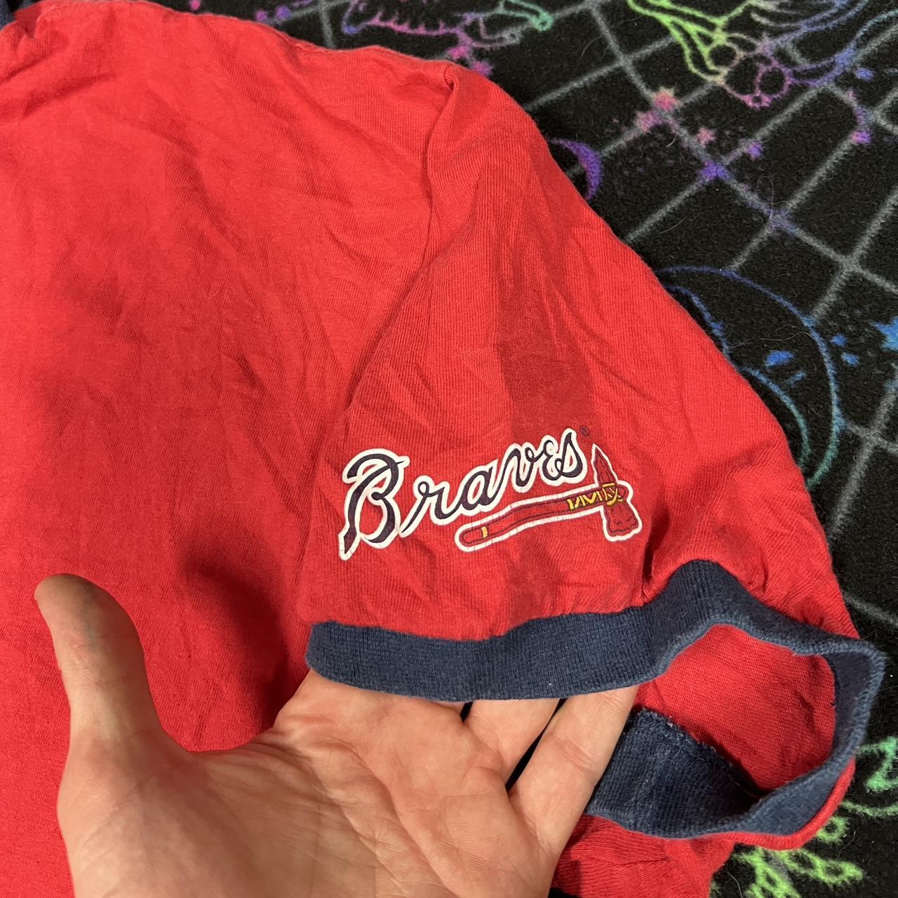 Nike MLB Braves Vintage Jersey Shirt Nike Team - Depop