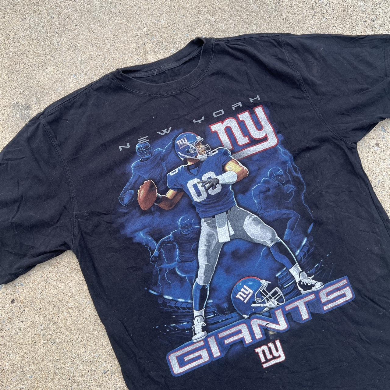 NFL Mens NY Giants Basic T-Shirt, Blue, Large