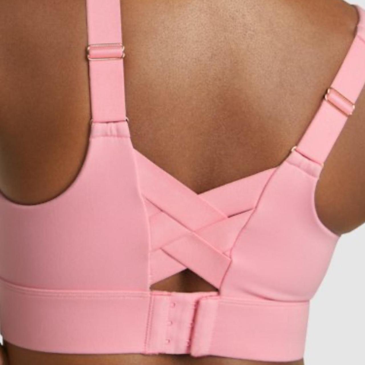 Rockwear Pink Zen Adjustable High Impact Sports Bra - Depop