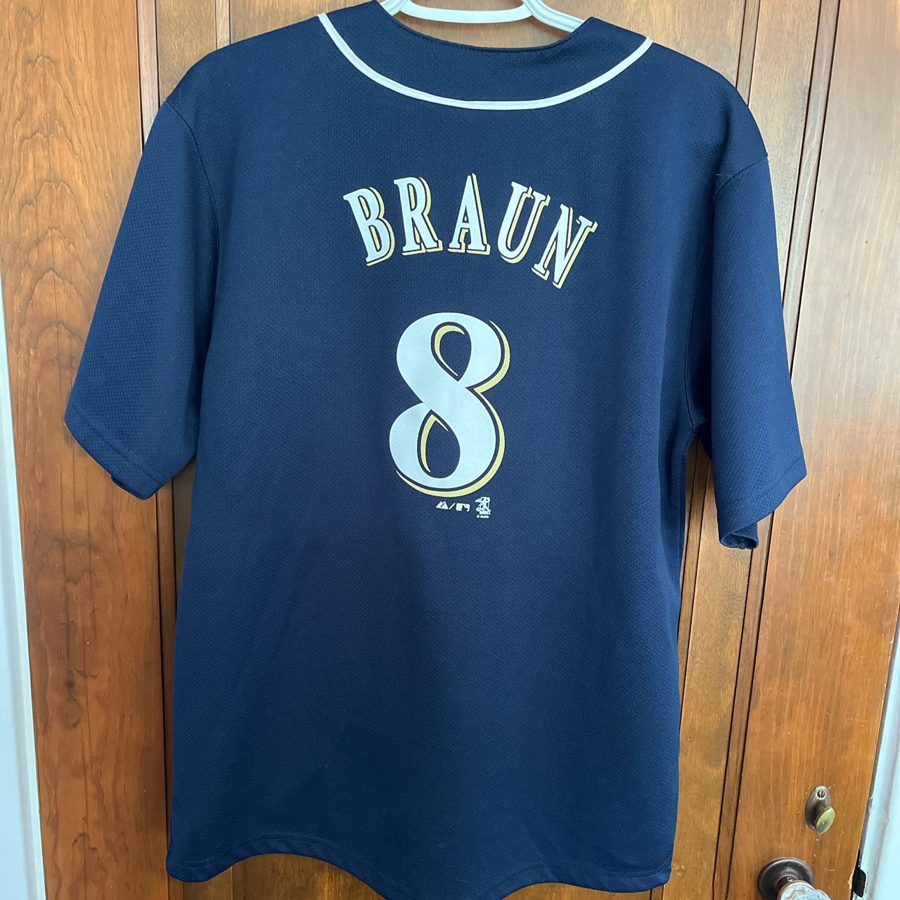 VINTAGE MILWAUKEE BREWERS RYAN BRAUN JERSEY ⚾️ 🕷️ T - Depop