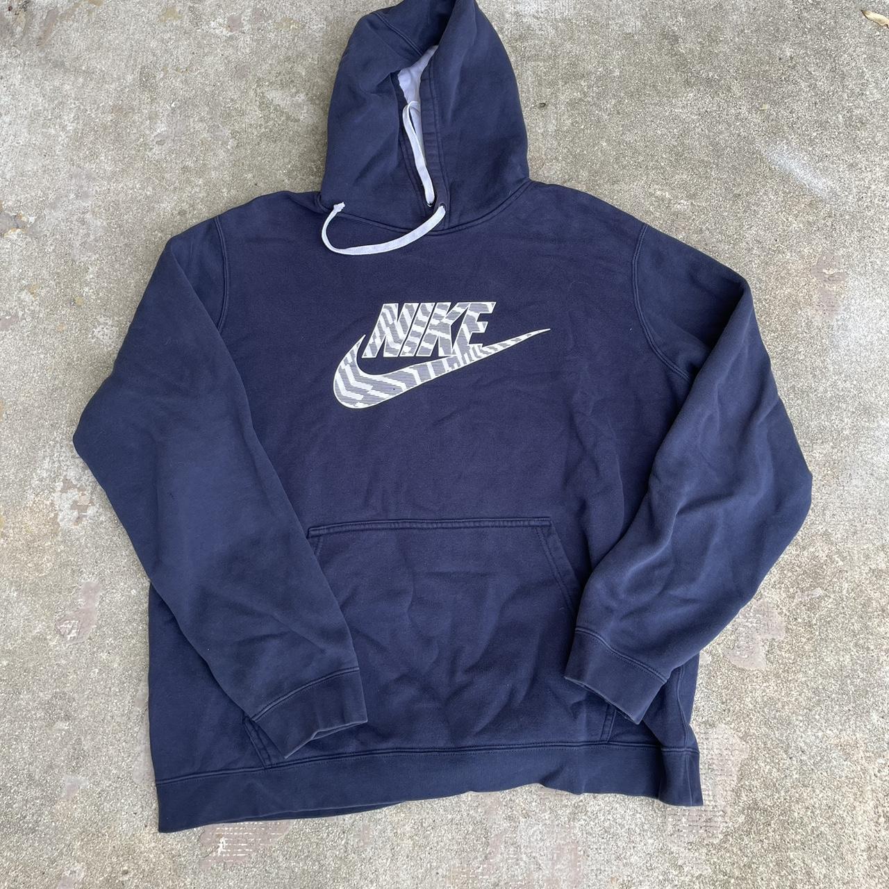 Nike Men's Navy Hoodie | Depop