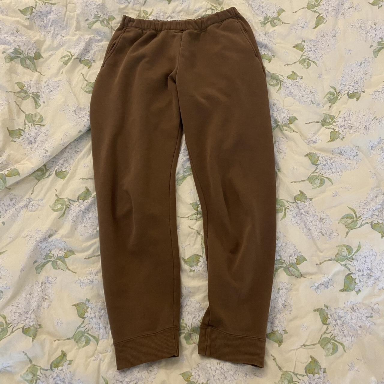 Uniqlo brown sweat pants Super soft material,... Depop