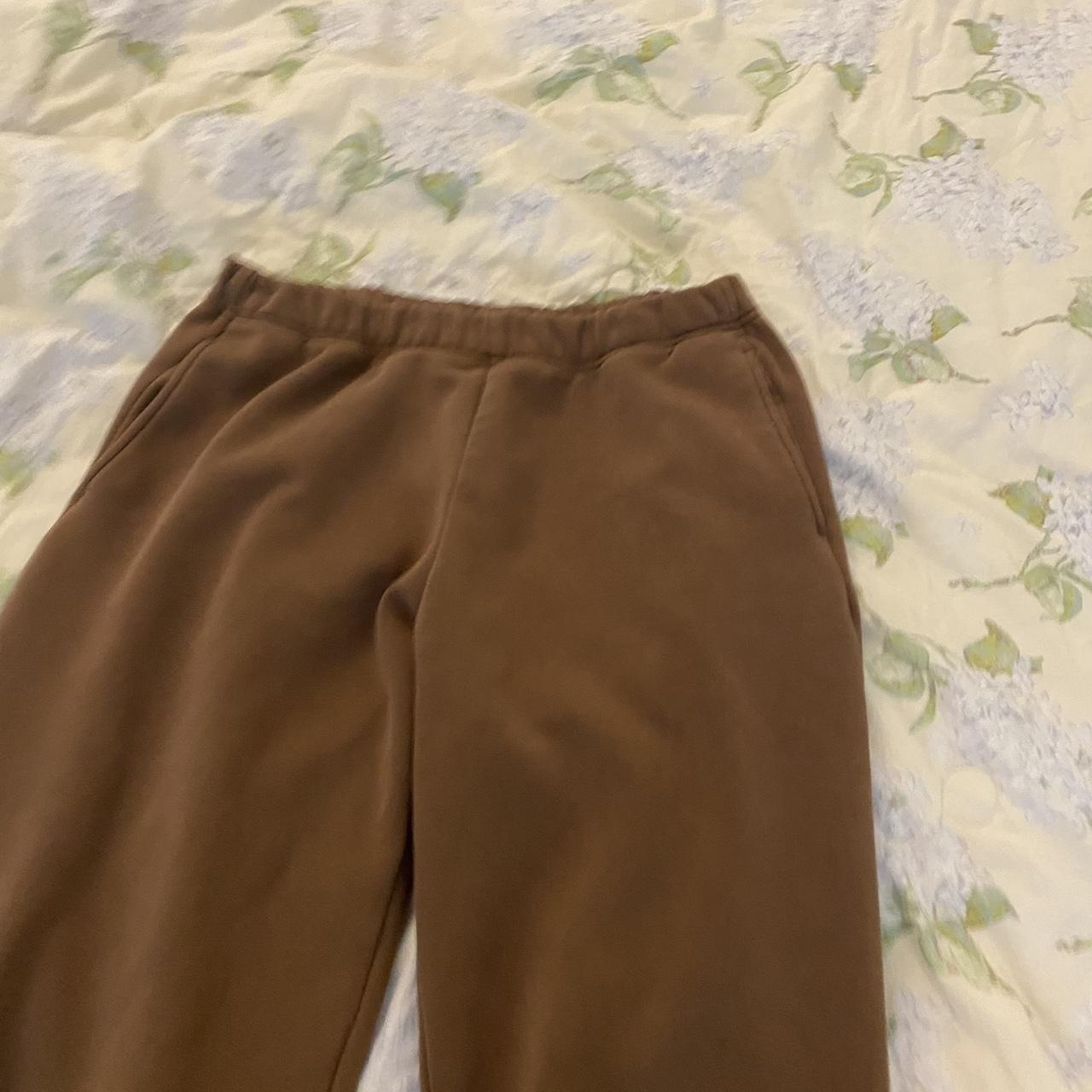 Uniqlo brown sweat pants Super soft material,... Depop