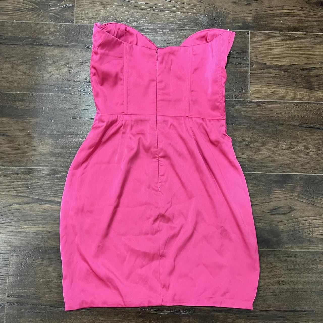 OH POLLY PINK CORSET DRESS -Size 4 -Worn... - Depop