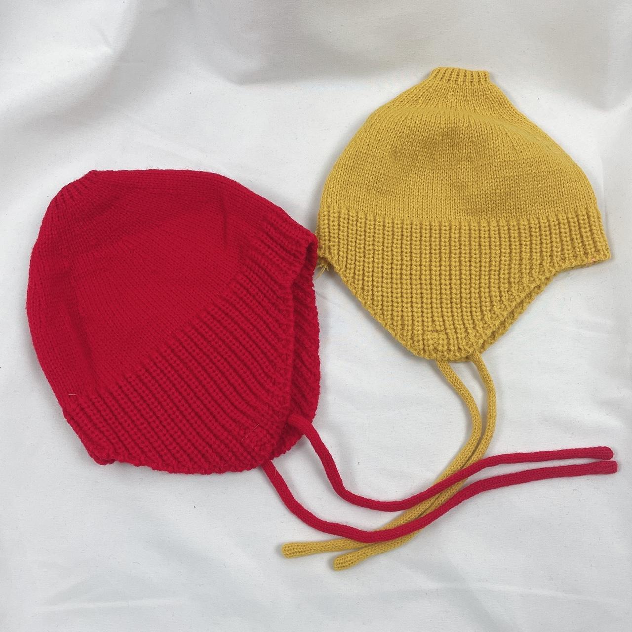 Kid toddle Candy Color Bomber Hats Baby Woolen... Depop