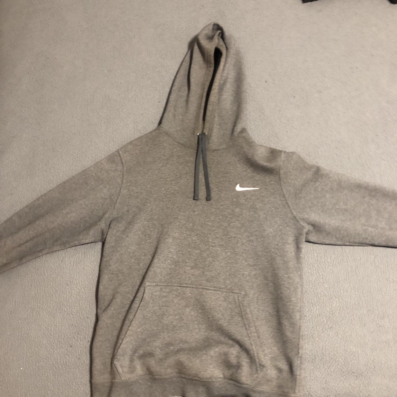 Grey Nike hoodie #nike - Depop