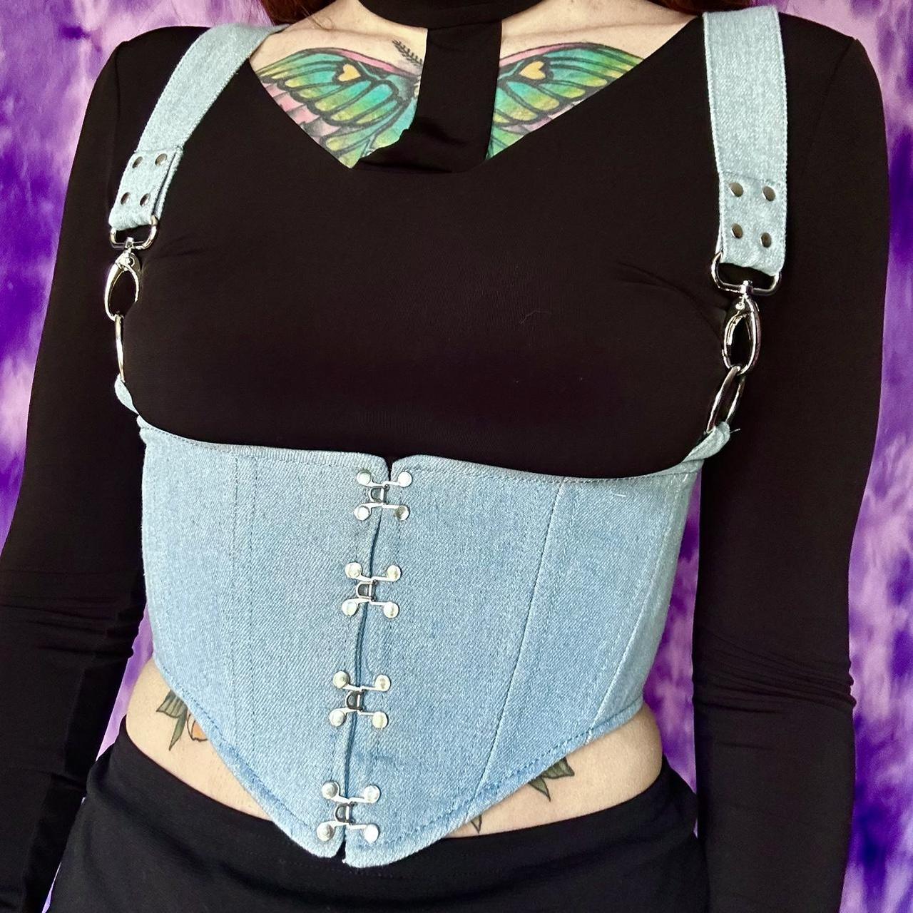 underbust harness corset