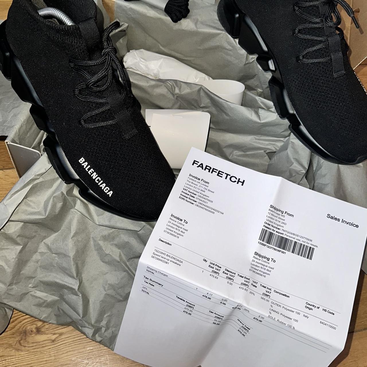 Balenciaga speed trainer hot sale total black