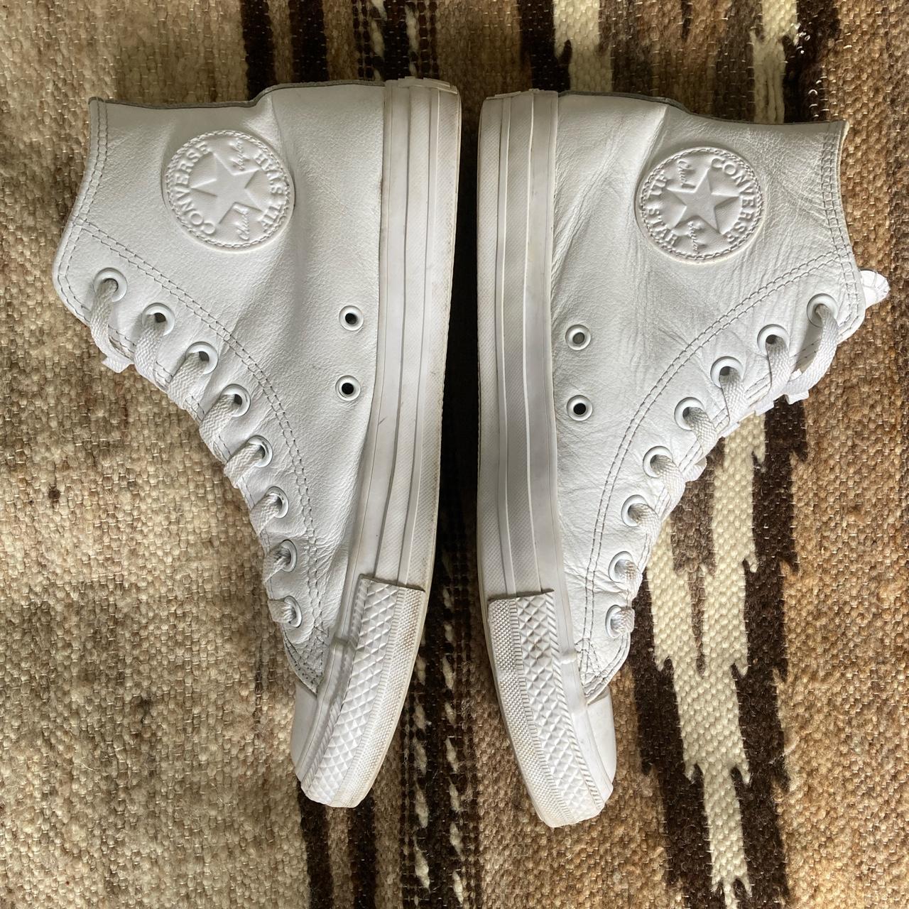 mens white leather converse