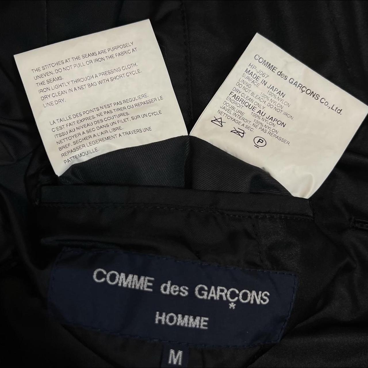 Comme des Garçons Men's Black and Silver Jacket | Depop