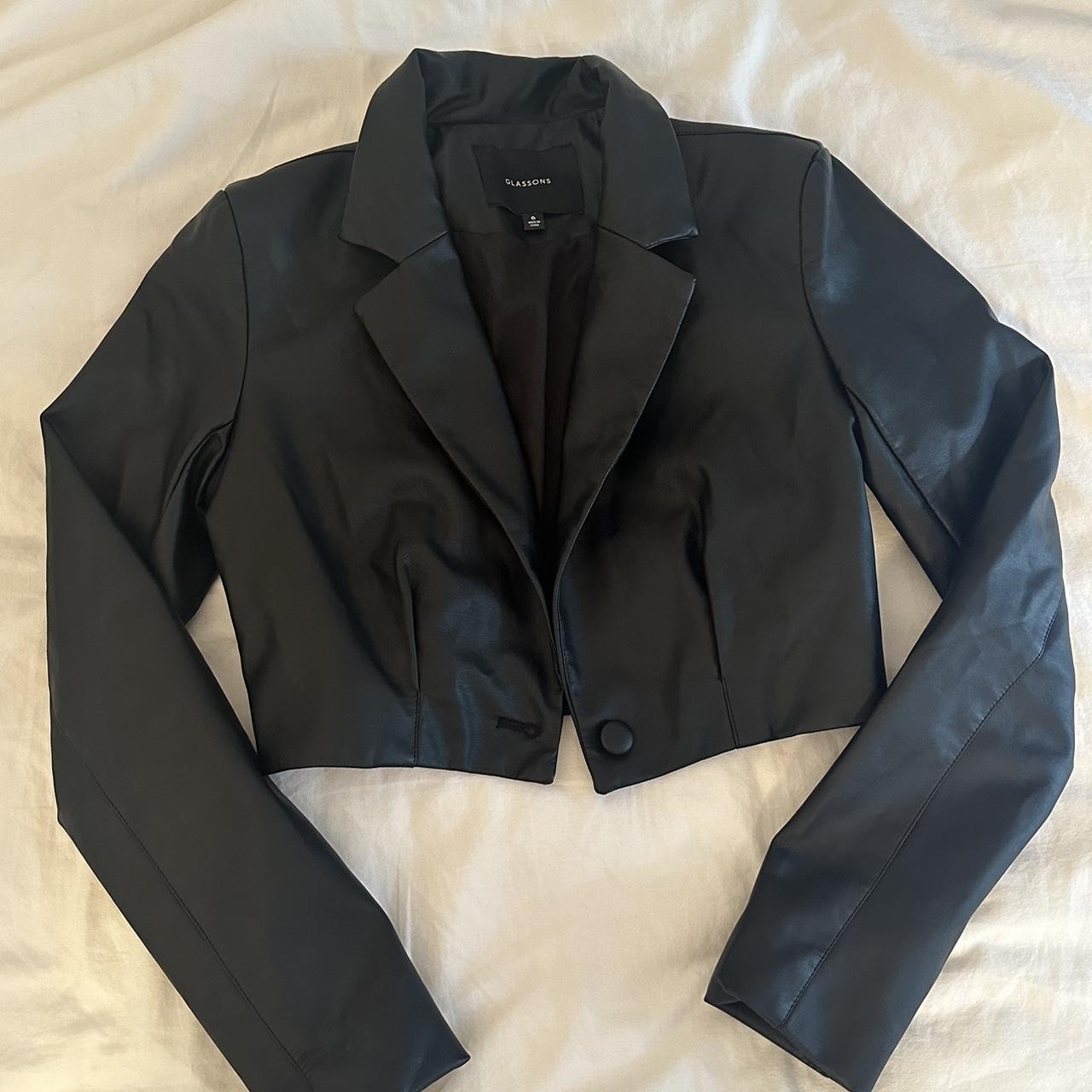 Glassons Women's Black Jacket Depop