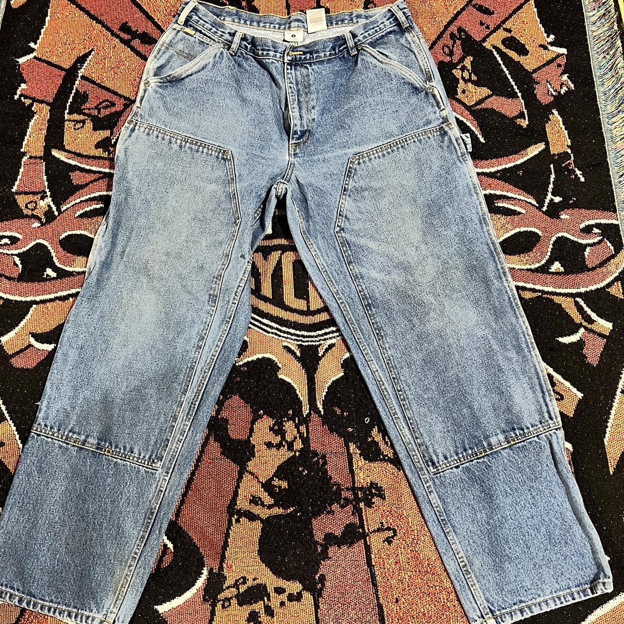Vintage Sorel Double Knee Jeans, size 38x32, in good... - Depop