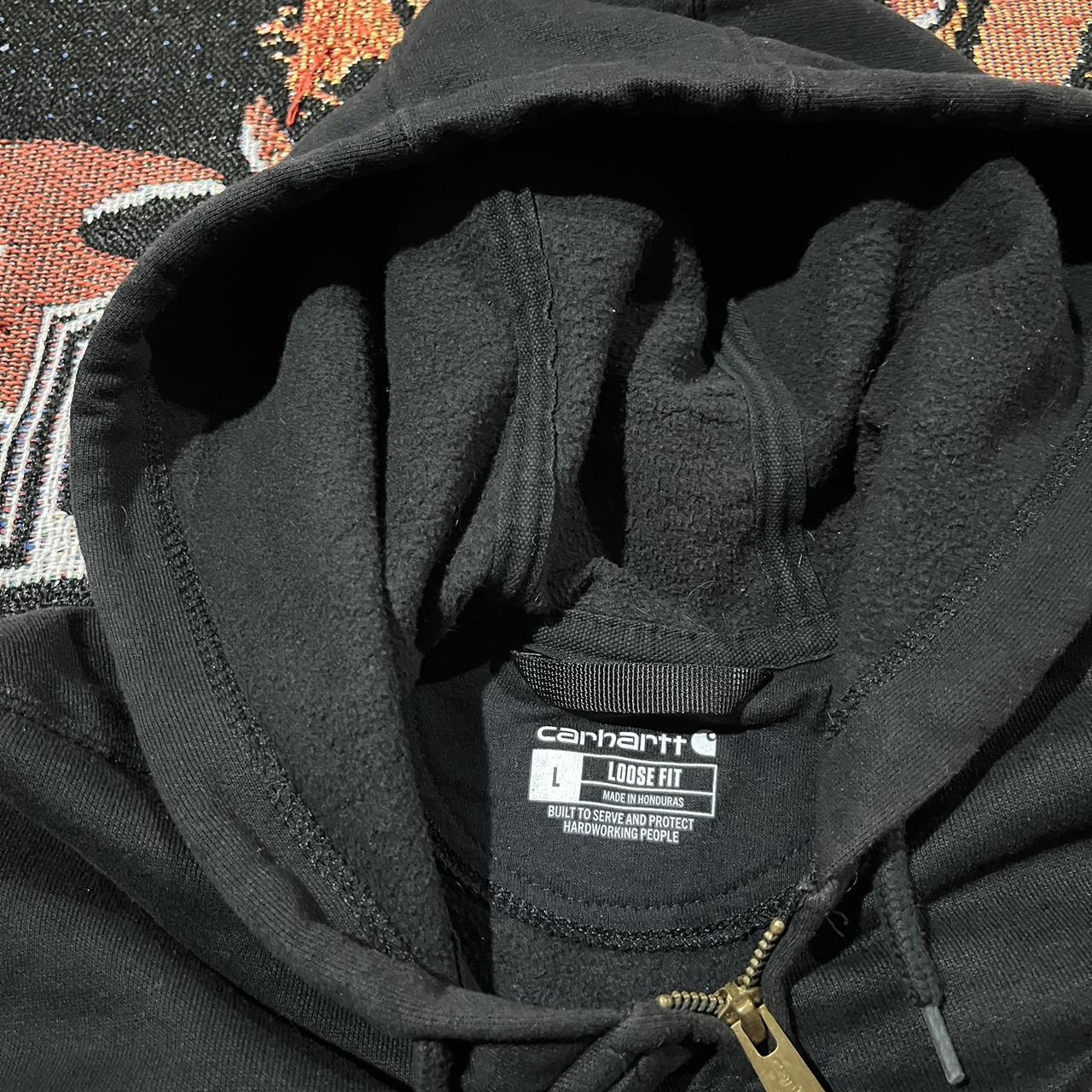 Vintage Carhartt Zip Up Hoodie Jacket, size Large,... - Depop