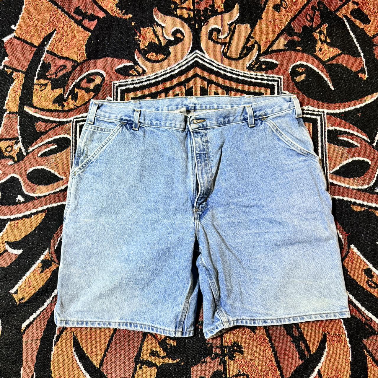 Vintage Carhartt Jorts, size 42, very light... - Depop