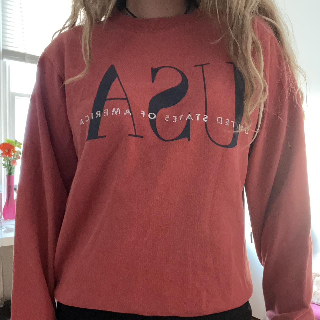 Brandy melville red sweatshirt best sale