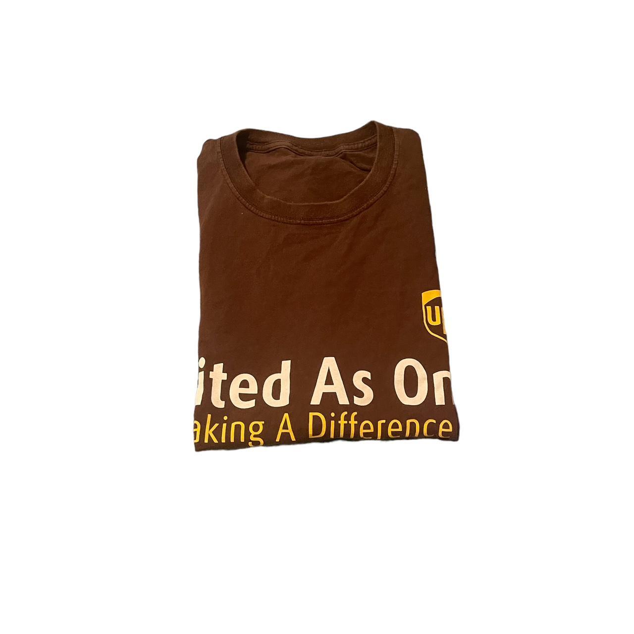 ups t shirt brown