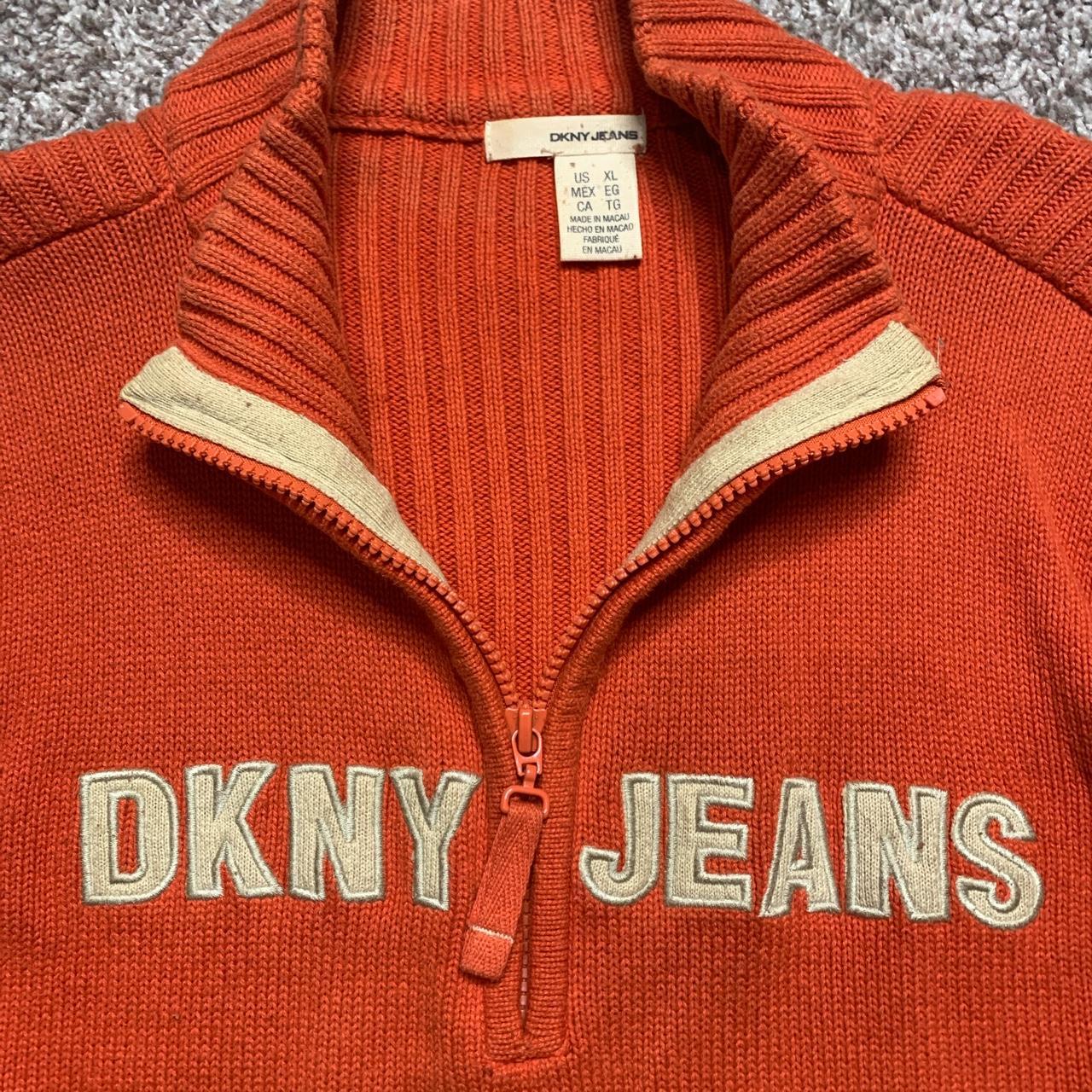 DKNY Women's Orange Jumper (2)