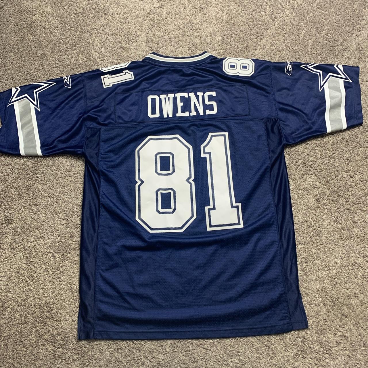 Number 81 Terrell Owens Dallas Cowboys jersey in - Depop