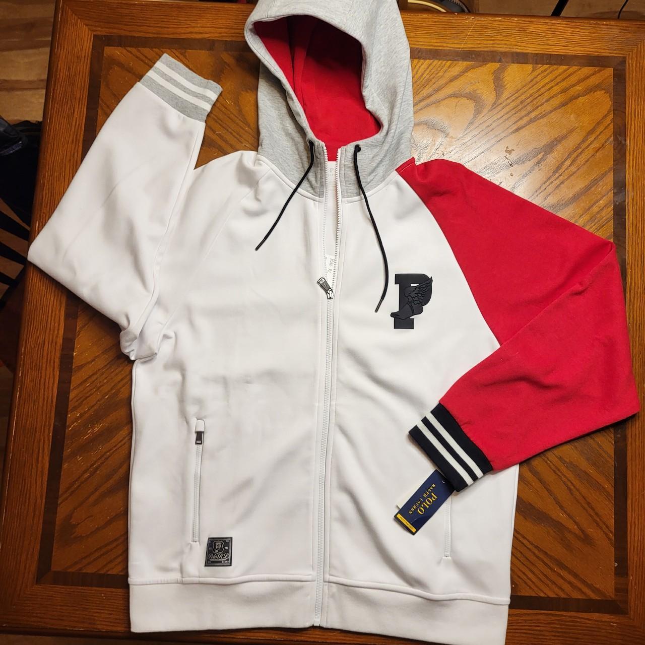 Polo Ralph Lauren White/Red hotsell P-Wing Hoodie