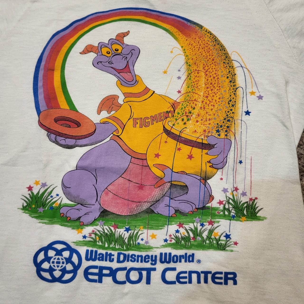 Epcot 80s single stitch Vintage Figment Disney World...