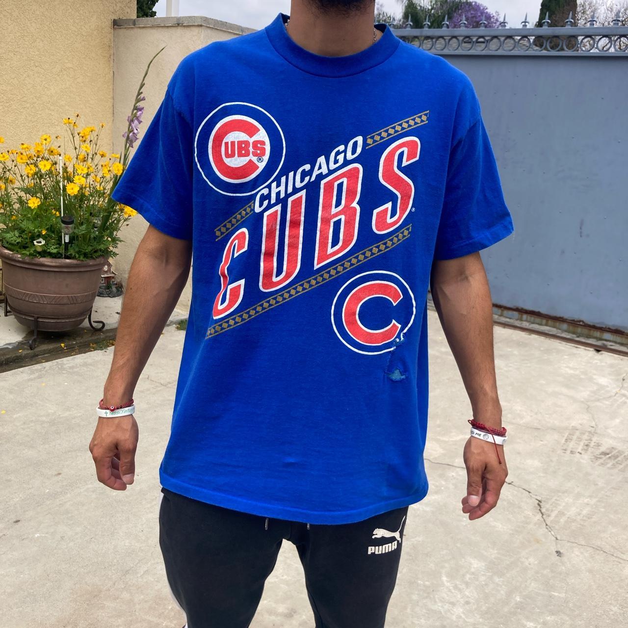 Vintage late 90s “Chicago Cubs” nutmeg t-shirt , •