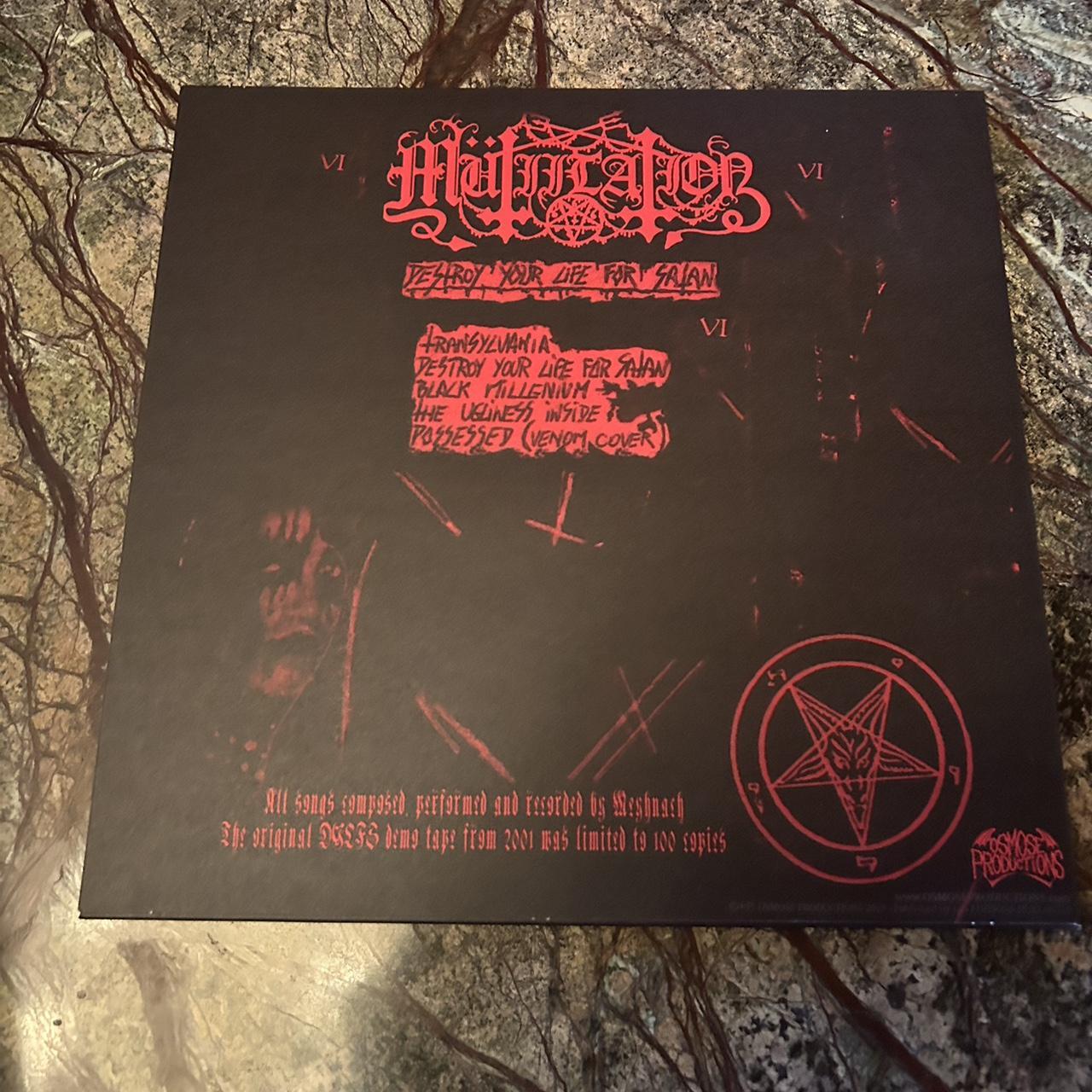 mutiilation “destroy your life for satan” 10”. it... - Depop