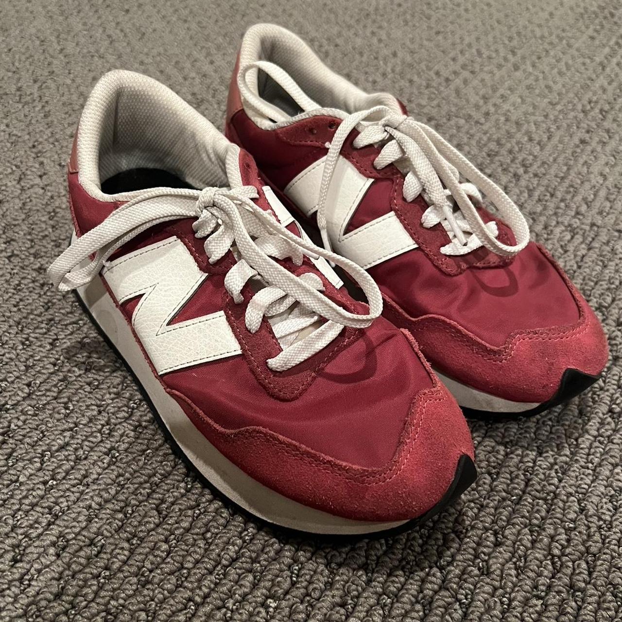 New Balance Women's Red and White Trainers
