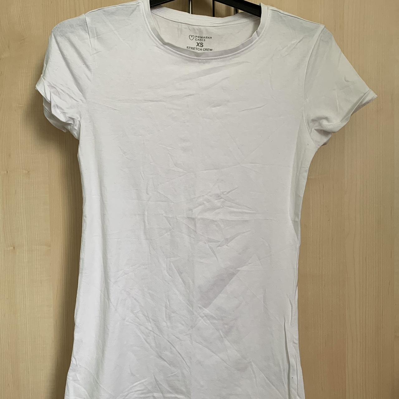 Basic White Long T-shirt #essentials - Depop