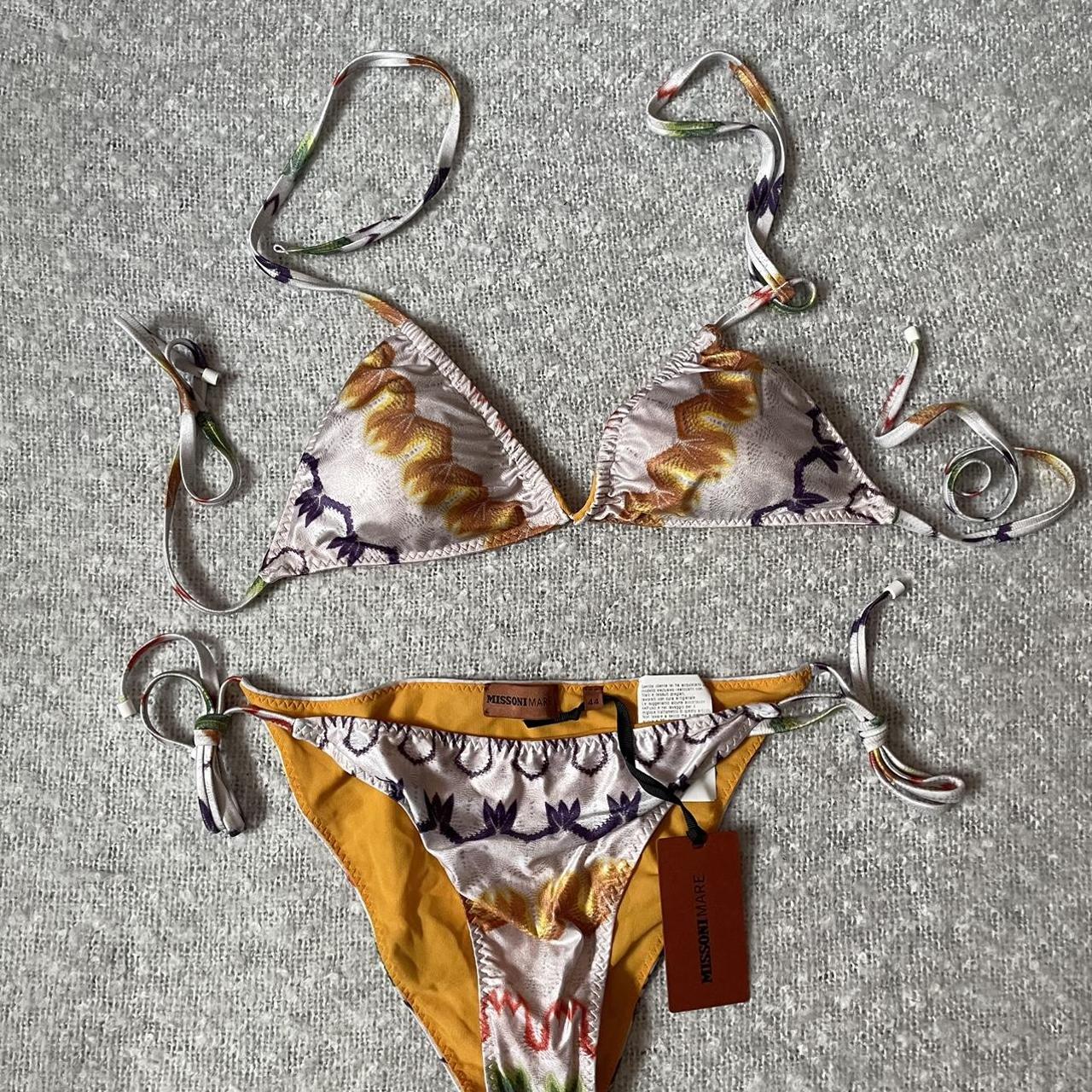 Missoni Women S Orange And Cream Bikinis And Tankini Sets Depop