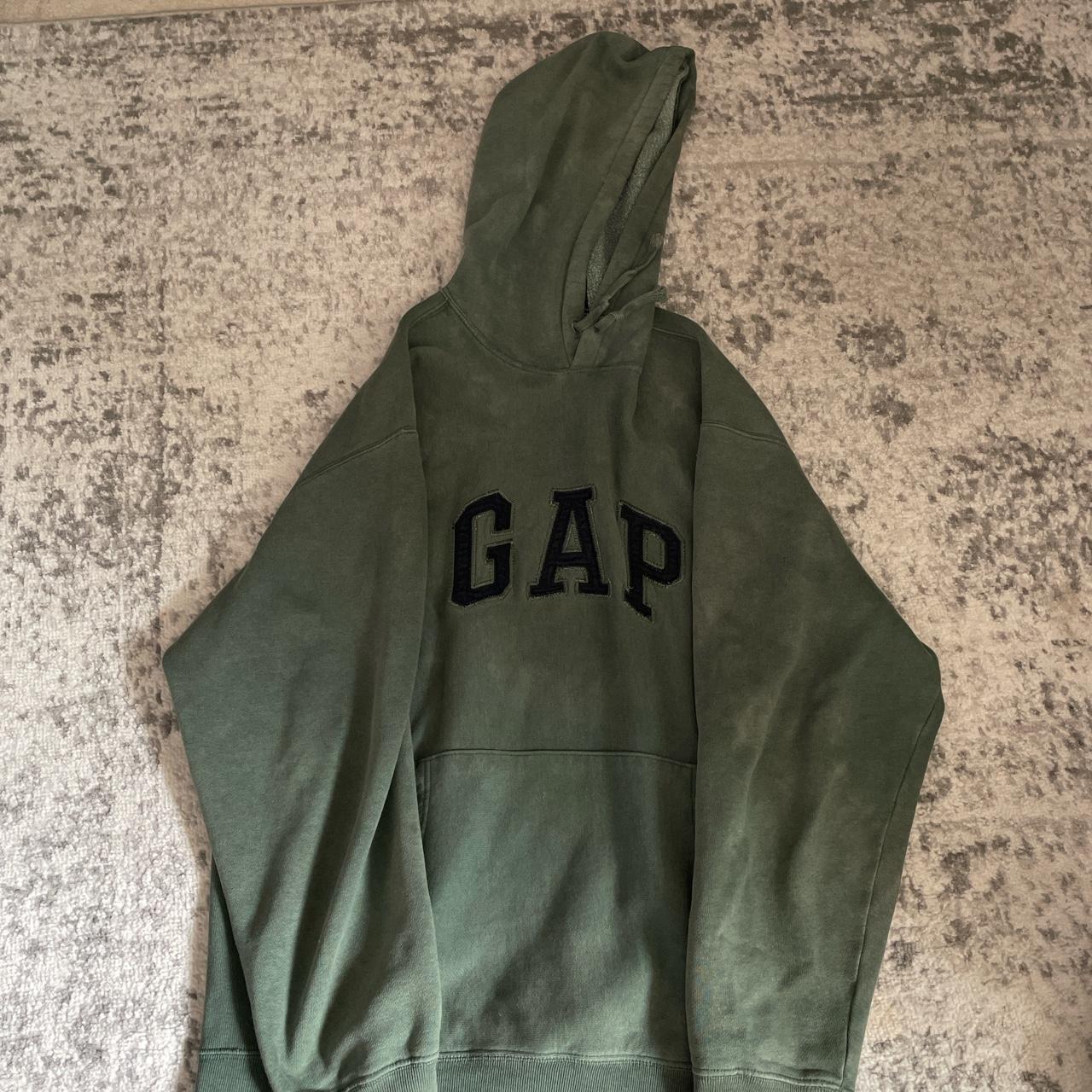 vintage oversized GAP hoodie, really nice forest... - Depop