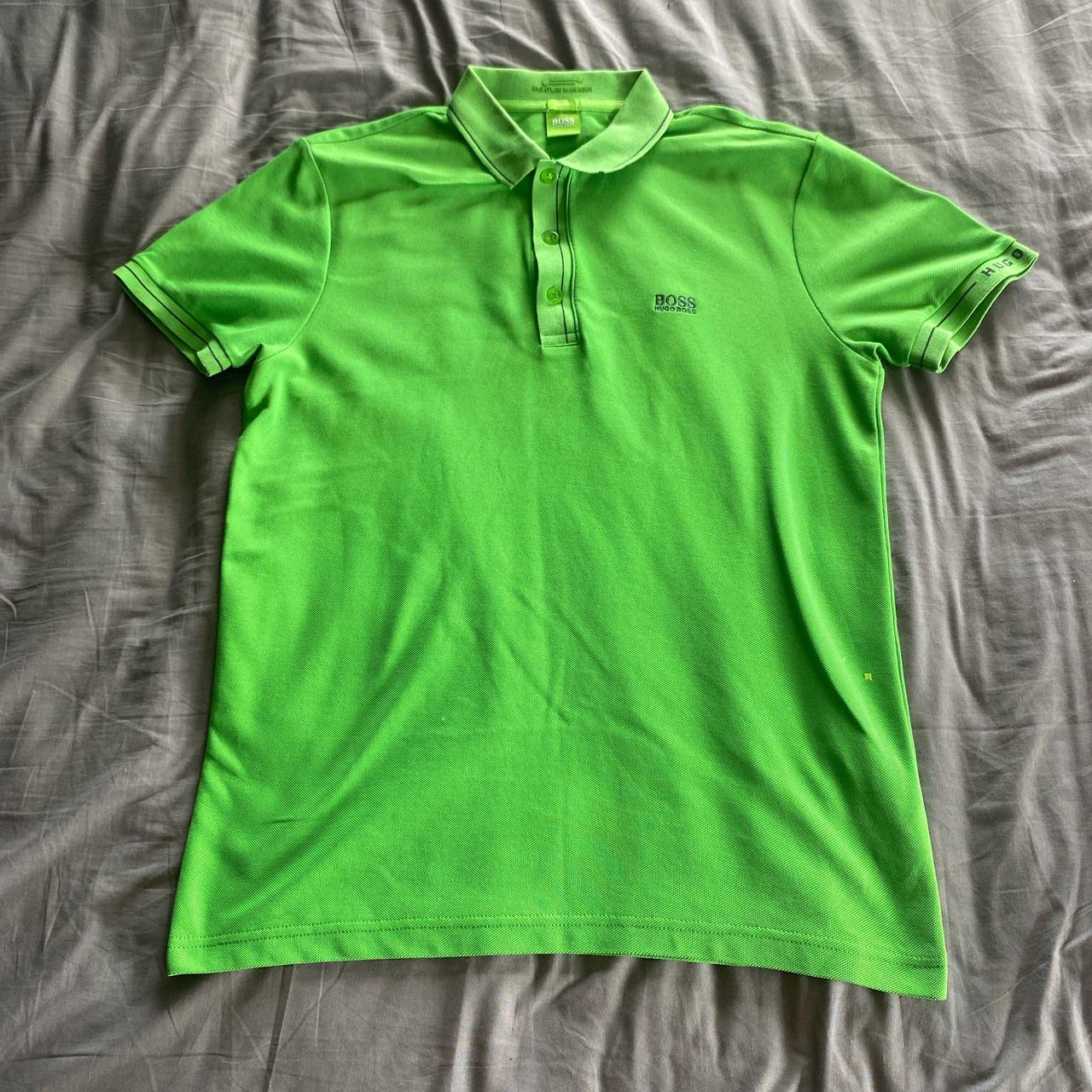 Hugo boss moisture manager polo Light green Depop