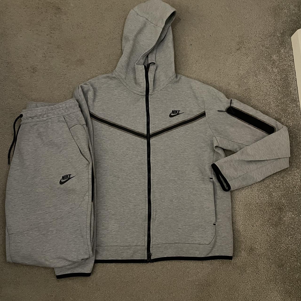 Grey Nike tech fleece size m Condition is good - Depop