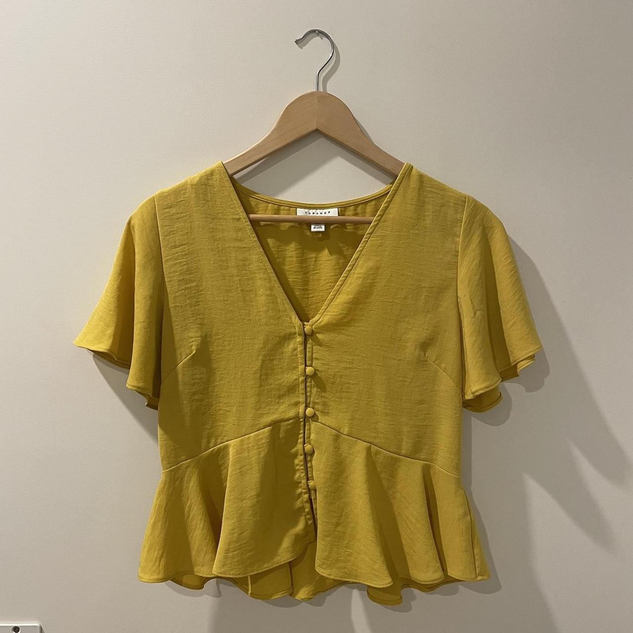 Topshop sales yellow blouse