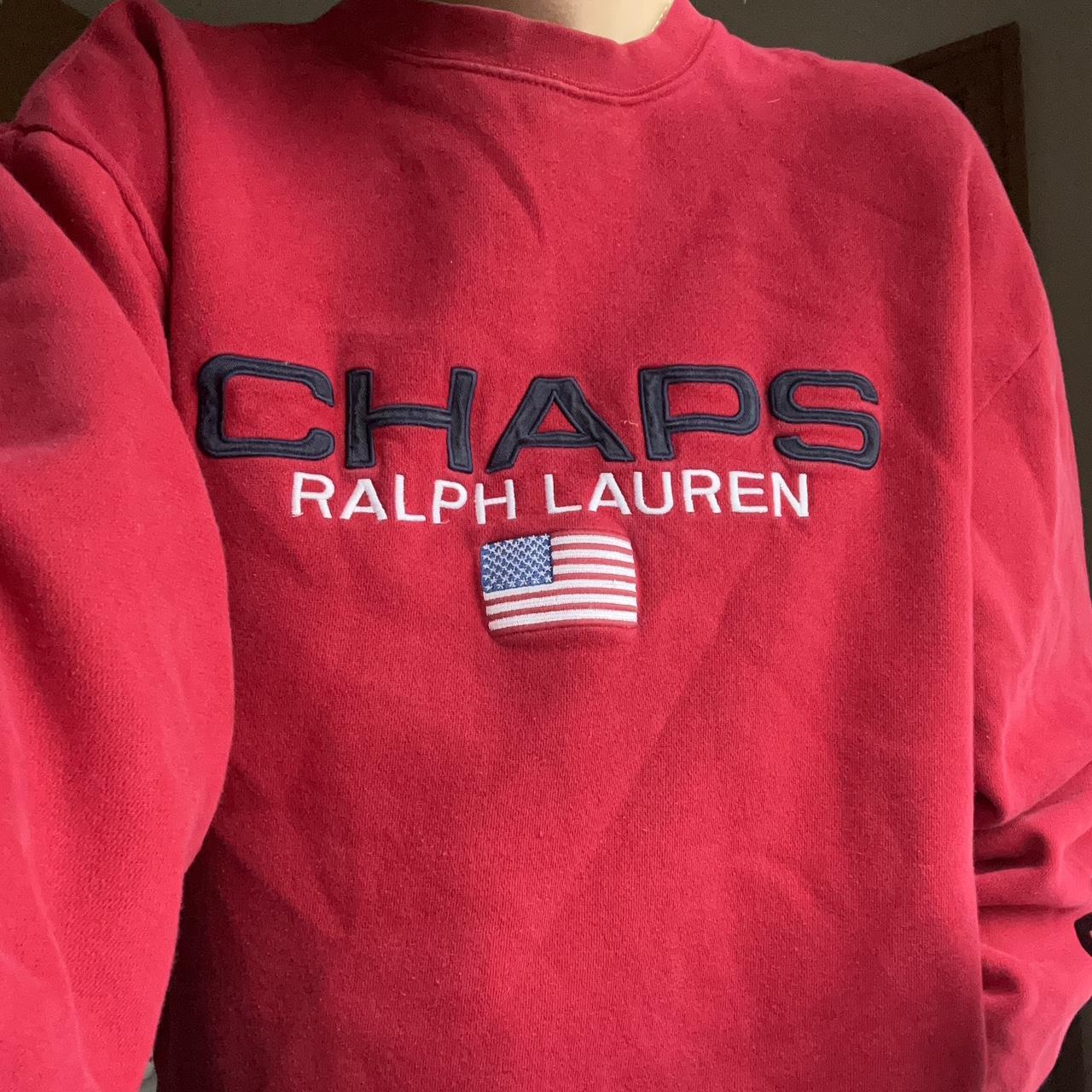 Chaps Ralph Lauren Vintage Spellout Sweater –