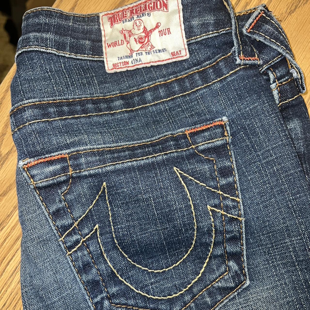 True Religion low rise jeans sz 27 I’m 5’8 for... - Depop